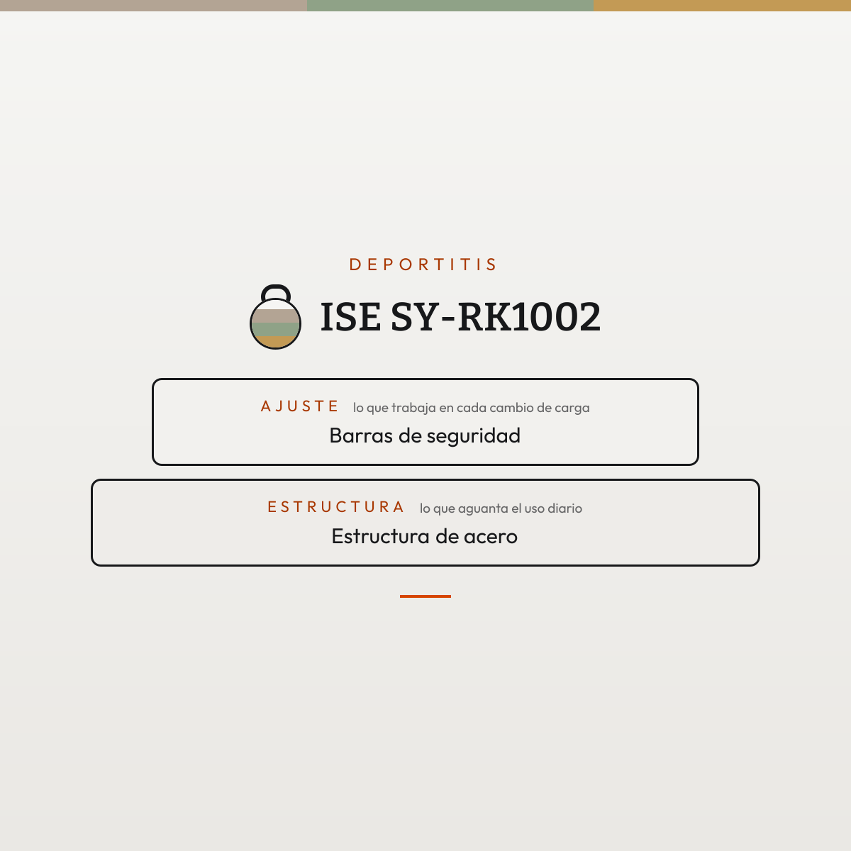 Desglose de componentes de SY-RK1002 — contacto, ajuste y estructura