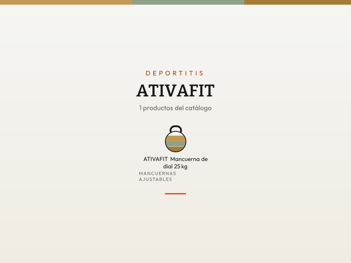 Mosaico de ATIVAFIT: sus productos en fichas de color