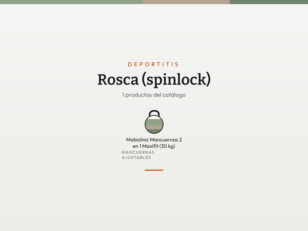 Mosaico de Rosca (spinlock): sus productos en fichas de color